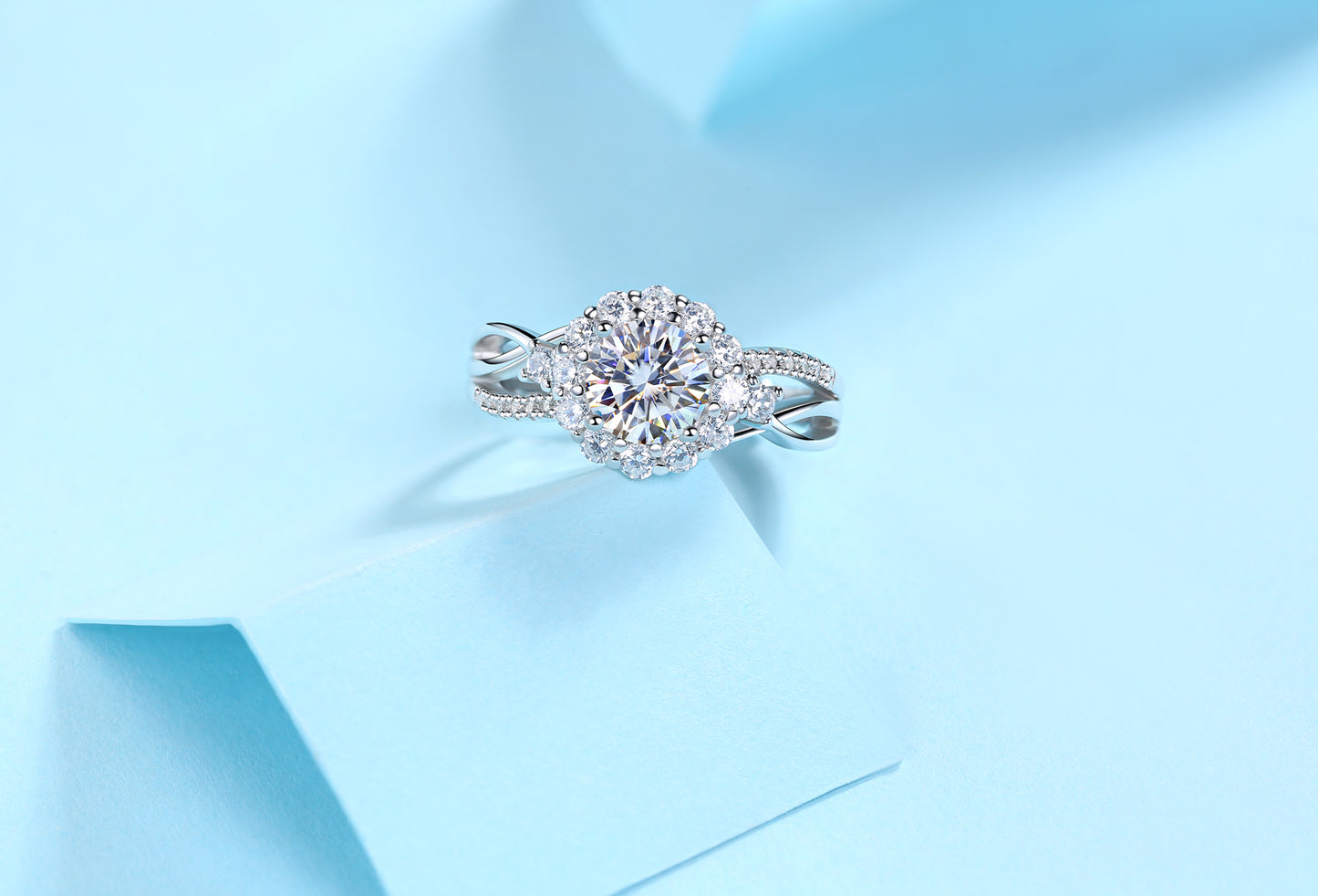 [TW] [NEW ARRIVAL][#Link 12] 1 Carat Floral Vine 925 Sterling Silver Moissanite Ring