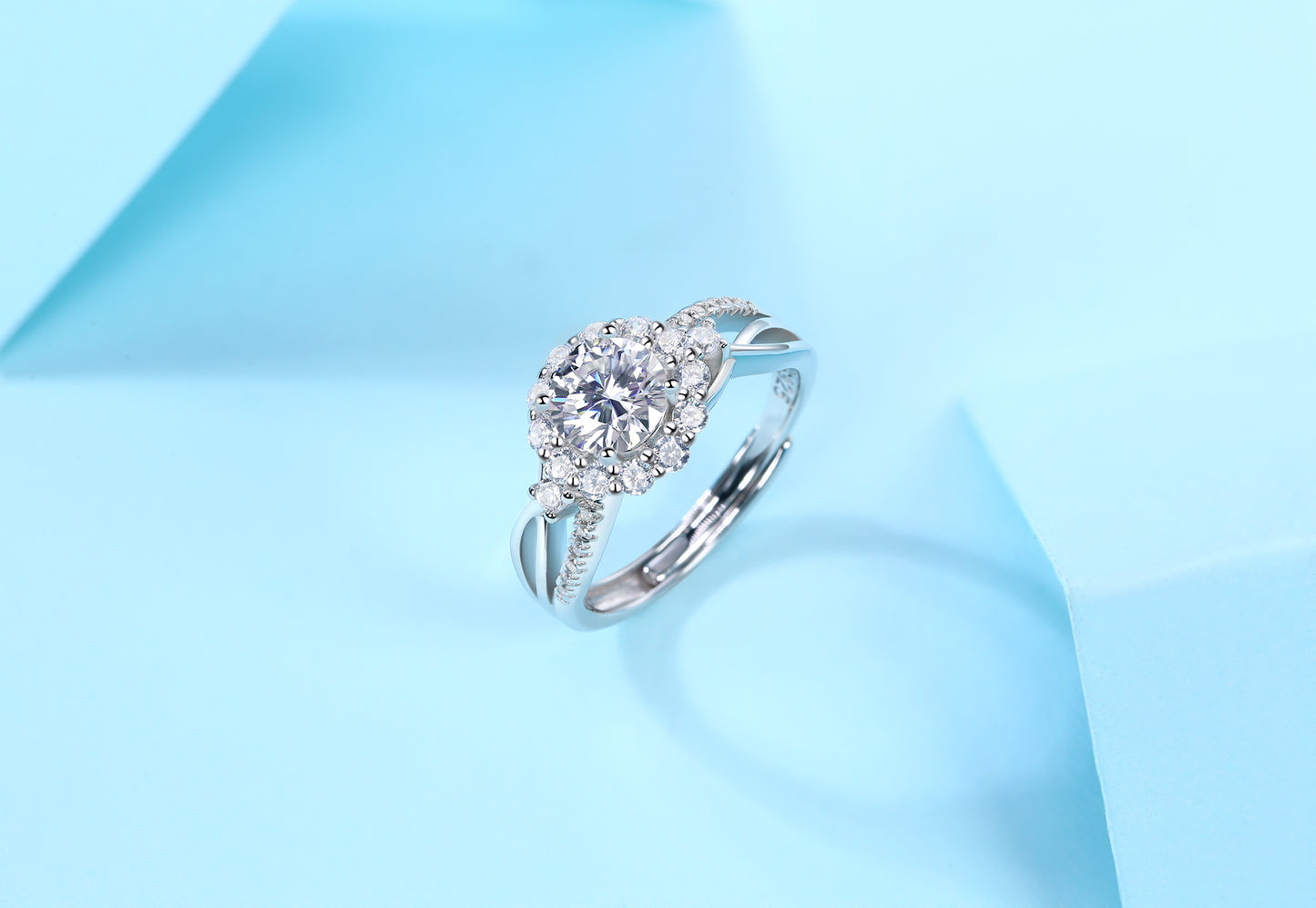 [TW] [NEW ARRIVAL][#Link 12] 1 Carat Floral Vine 925 Sterling Silver Moissanite Ring