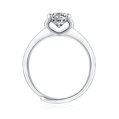 [TW] [NEW ARRIVAL][#Link 15] 1 Carat Double Moissanite 925 Sterling Silver Moissanite Ring