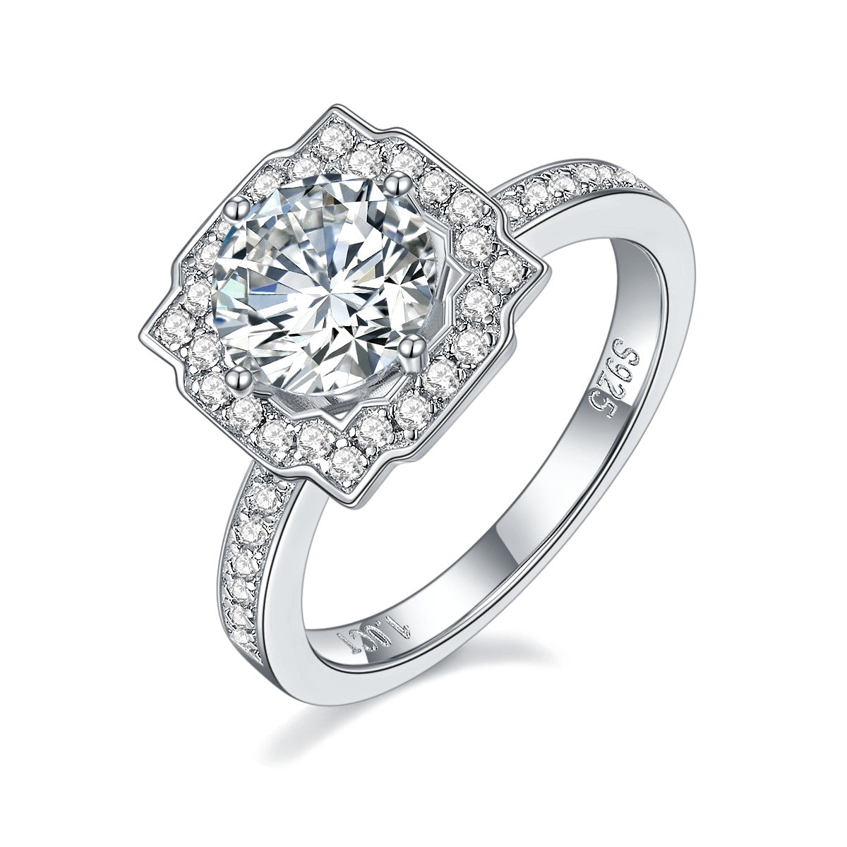 [TW] [#Link 24] 1 Carat Round Cutting S925 Sterling Silver Mossanite