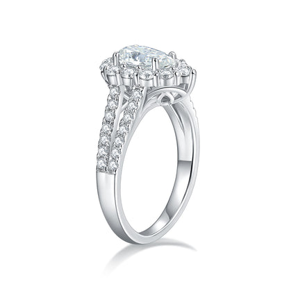 [TW] [#Link 36] 1 Carat Double Band S925 Sterling Silver Moissanite Ring