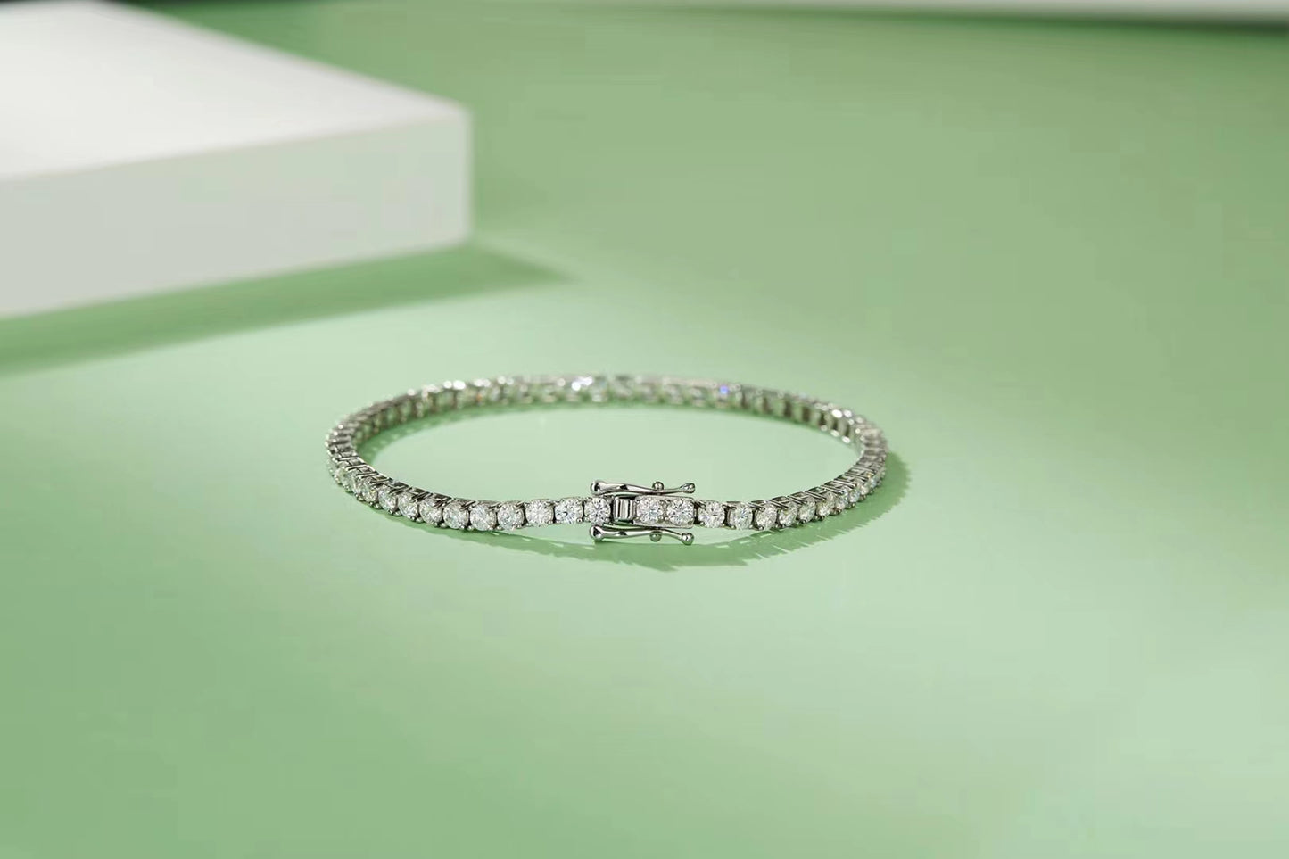 [TW] [#Link 76] 18cm S925 Sterling Silver Moissanite 5mm Bracelet