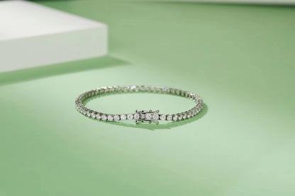 [TW] [#Link 76] 18cm S925 Sterling Silver Moissanite 5mm Bracelet