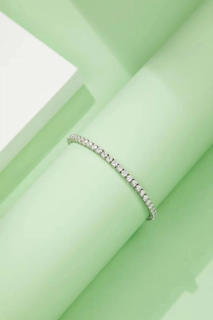 [TW] [#Link 76] 18cm S925 Sterling Silver Moissanite 5mm Bracelet