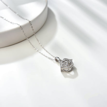 [TW] [#Link 68] Magic Eye Shape 0.5 Carat S925 Sterling Silver Mossanite Necklace